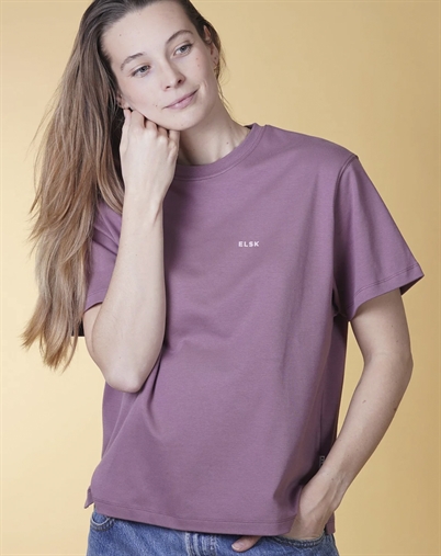 Elsk - Balance BP Interlock T-shirt - Faded Plum